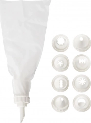 Slastičarska vrećica s 9 nastavaka za ukrašavanje 26 cm