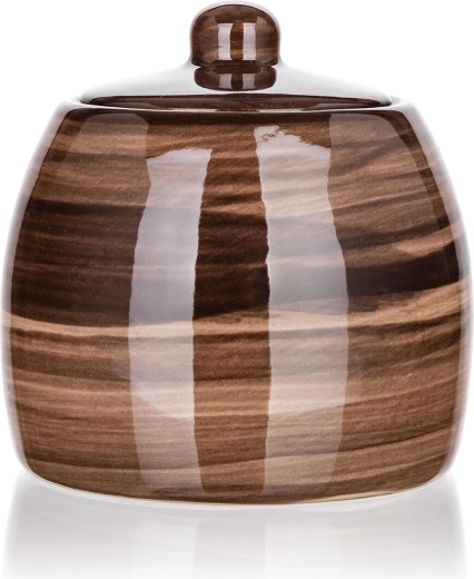 Keramička posuda za šećer 380 ml Palas smeđa