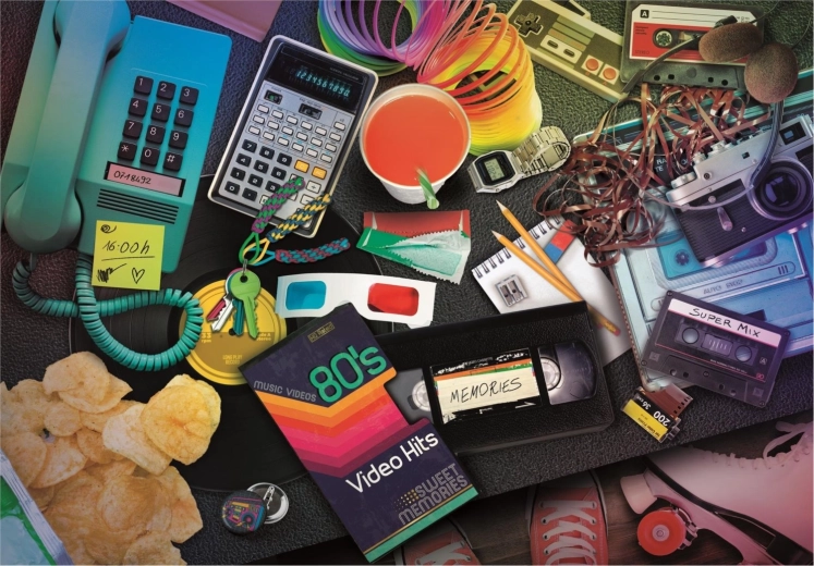 Puzzle 1000 kom visoke kvalitete, 80s nostalgija
