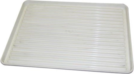 Ocjeđivač za posuđe 50 × 40 cm bijela plastika