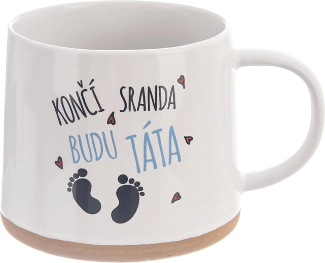 Keramička šalica „Bit ću tata” 0,63 l