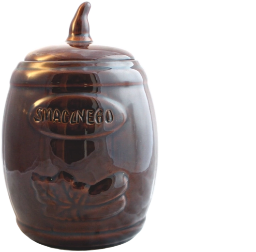 Keramička posuda za fermentaciju 3,5 l s drvenim kliještima