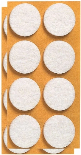 Filcane samoljepljive podloške za namještaj 20 mm bijele (24 kom)