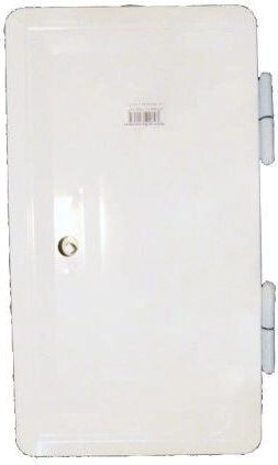 Dvostruka dimnjačka vrata bijela 160 × 320 mm