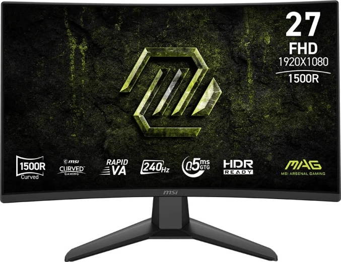 Zakrivljeni gaming monitor 27" FHD 240 Hz MAG 274CF X24 – crni