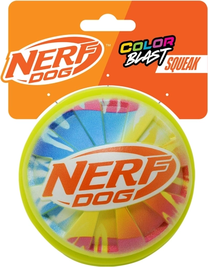 Nerf Dog zviždaljka loptica s obojenim hvatom 10 cm