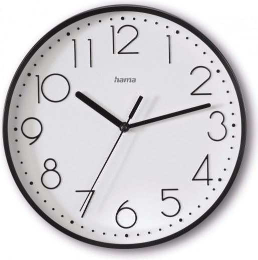 Zidni sat Salina 22 cm crni
