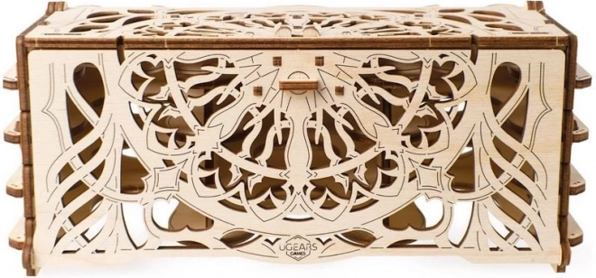 Drvena kutija za kolekcionarske karte UGEARS – 3D mehanička slagalica
