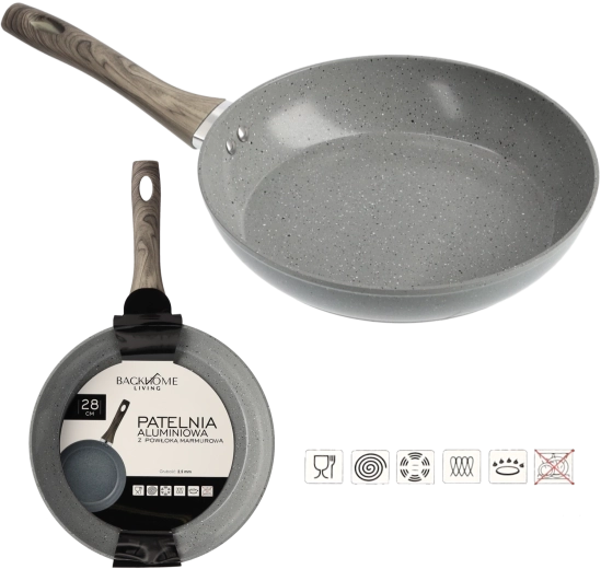 Aluminijska tava s mramornom površinom 28 cm