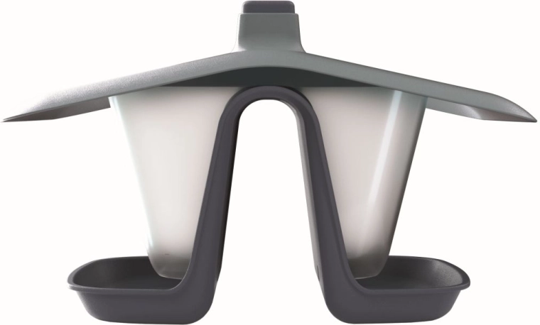 Viseća dvokomorna hranilica za ptice Birdyfeed Double 28 cm antracit