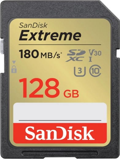 memorijska kartica SanDisk Extreme SDXC 128 GB UHS‑I U3 V30 180/90 MB/s