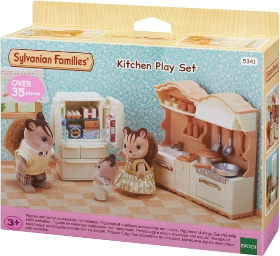 Sylvanian Families seoska kuhinja s hladnjakom – set namještaja za kućicu