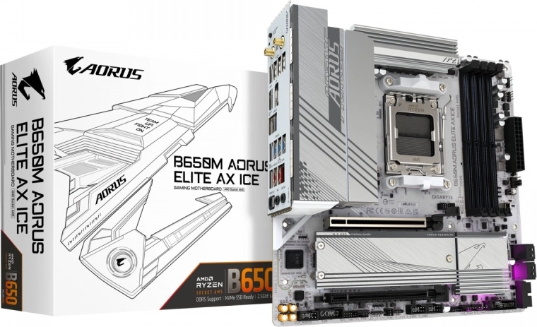 Gigabyte Aorus B650M A Elite AX ICE matična ploča mATX AM5