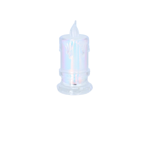 LED svijeća 4,5 × 9,5 cm poluprozirna, mix uzoraka