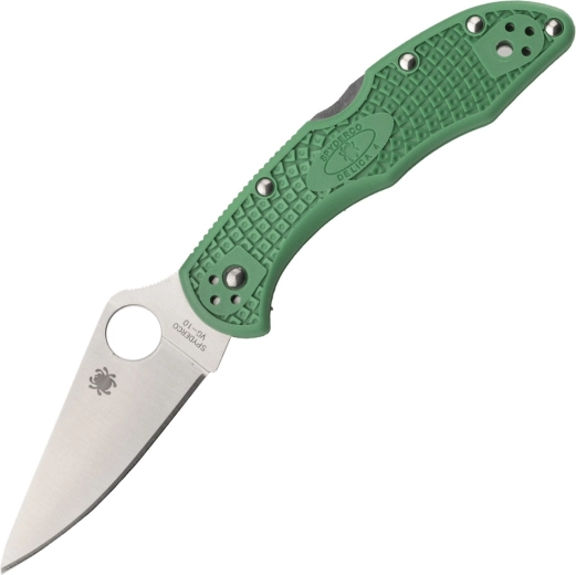 Spyderco Delica 4 Lightweight flat ground zeleni preklopni nož