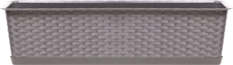 Žardinijera s podloškom RATOLLA Case 58,7 cm mocca