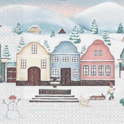 Božićne salvete Varošica 3-slojne 33 × 33 cm