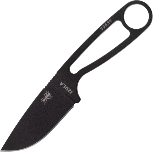 ESEE Izula crni vratni nož 6,7 cm od ugljičnog čelika
