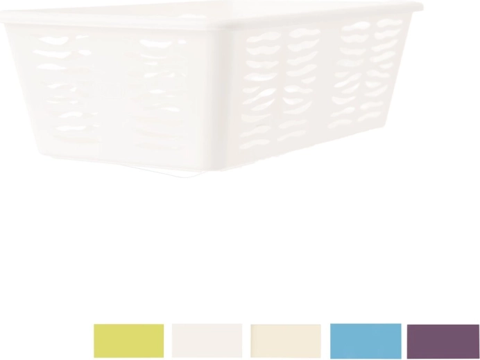 Odložna košarica Zebra – plastični organizator, mix boja 25 × 15,8 × 8,1 cm