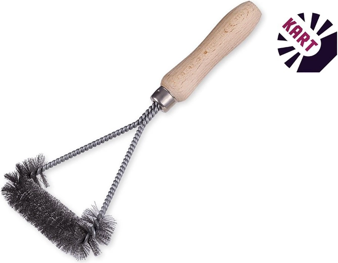 Žičana četka za čišćenje roštilja s drvenom drškom