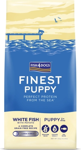 Granule za štence od bijele ribe s krumpirom 6 kg FISH4DOGS