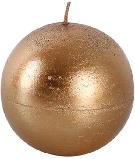 Rustikalna okrugla svijeća 8 cm u bakrenoj boji PROVENCE