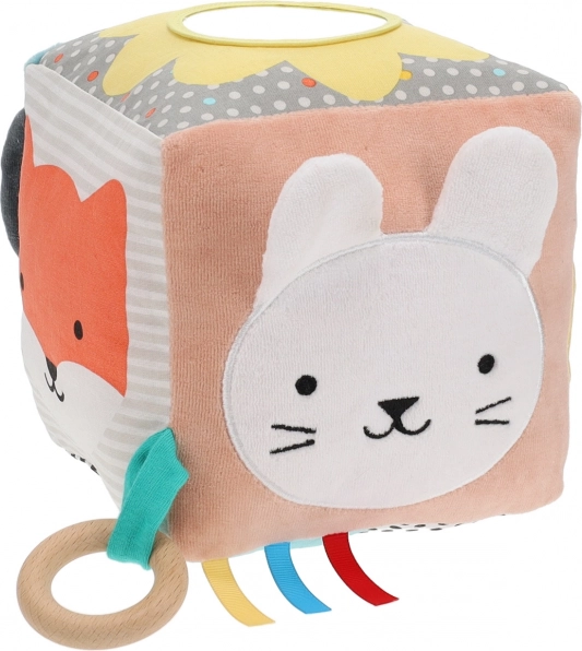 Tekstilna motorička kocka za bebe od Petit Collage