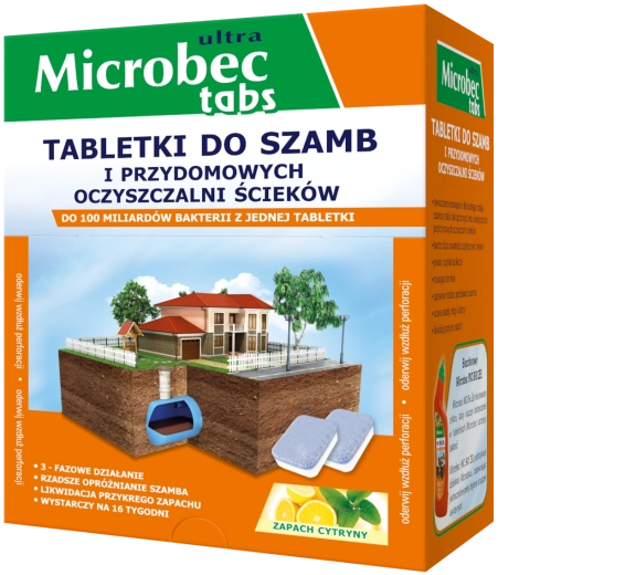 Microbec Ultra tablete za septičke jame i kućne uređaje za pročišćavanje otpadnih voda