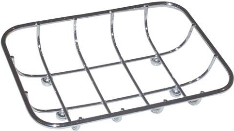 Posudica za sapun pravokutna 13 × 9 cm krom