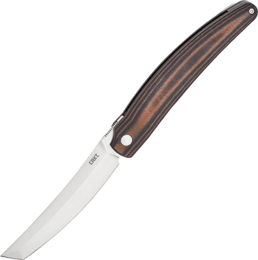 CRKT Ancestor džepni preklopni nož 9,1 cm, crno-smeđi, G10