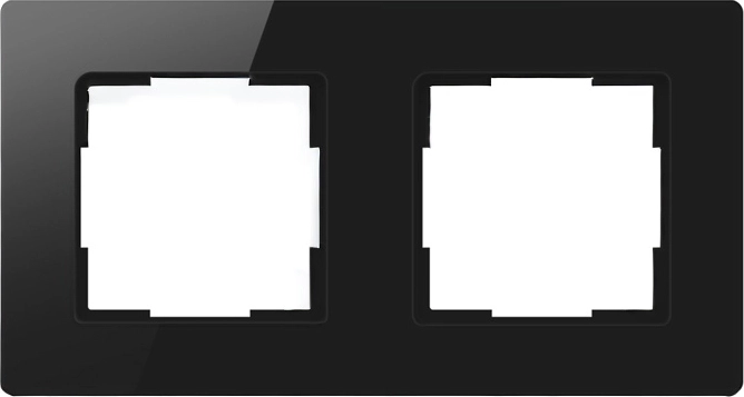 Avatto okvir za 2 modula TS20, crni
