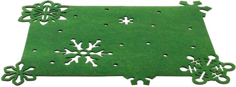 Filcani podmetač Toro 45 × 35 cm božićno zeleni