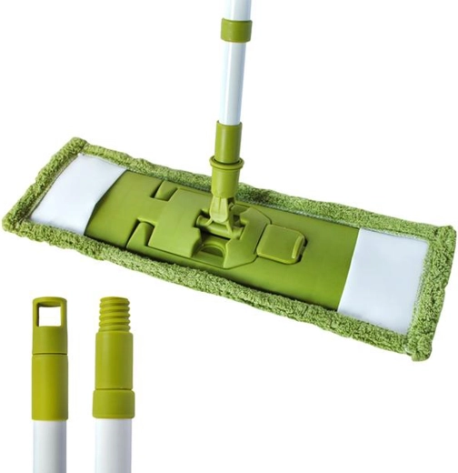 Podni mop TORO s teleskopskom drškom, zeleni