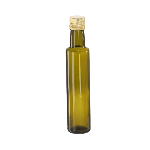 Staklena boca Dorica 250 ml tamno maslinasta