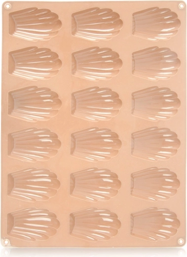 Silikonski kalup za madeleine, bež, 32 × 24,5 cm