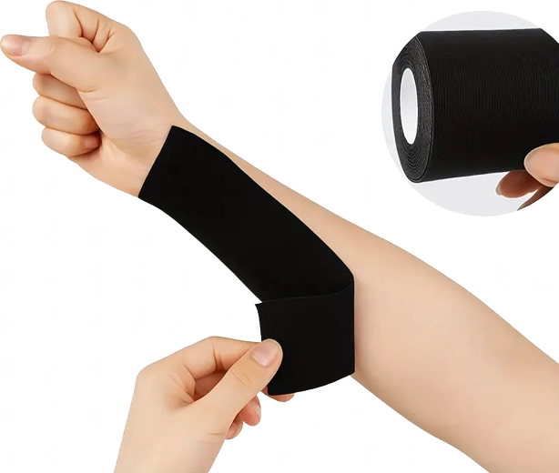 Kineziološka traka za teipanje 5 m × 5 cm – sportska elastična traka bez lateksa