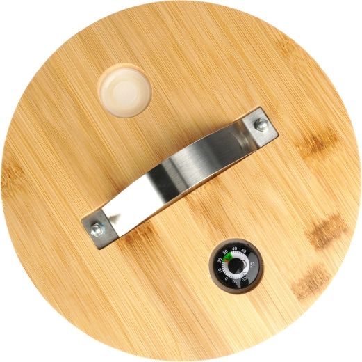 Termometar i ventil u poklopcu za sigurno posluživanje