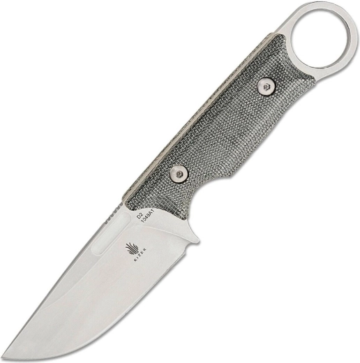 Kizer Cabox outdoor nož 8,5 cm, stonewash, siva micarta, Kydex futrola