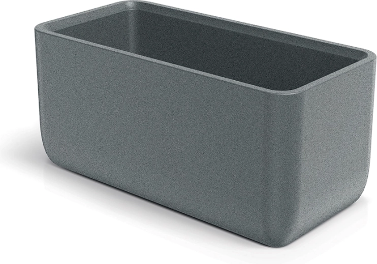 Žardinijera MOLTA CASE 80 cm granitno siva