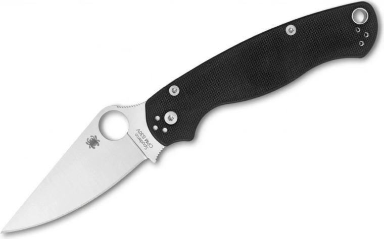 Džepni nož Spyderco Para Military 2, crni G10, satenski oštrica 8,7 cm