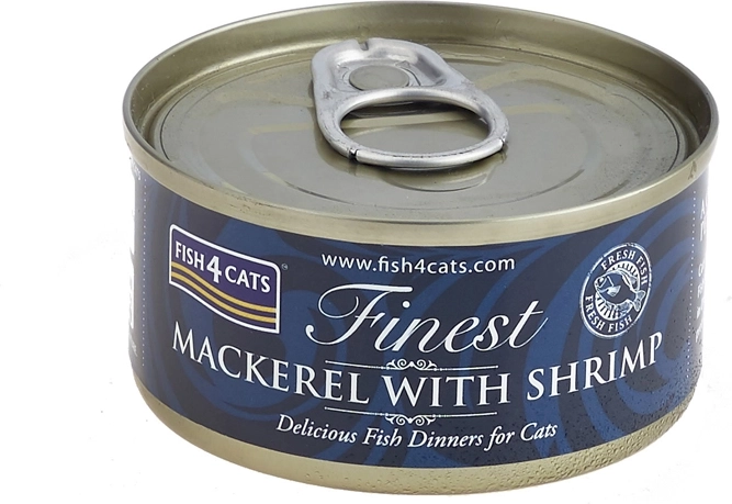 Fish4Cats konzerva za mačke s skušom i škampima 70 g