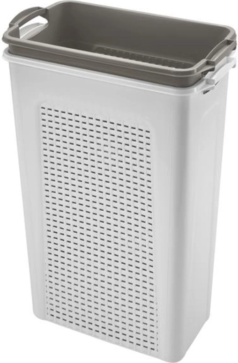 Plastična košara za prljavo rublje – set 2×45 l, 44 × 26 × 58 cm