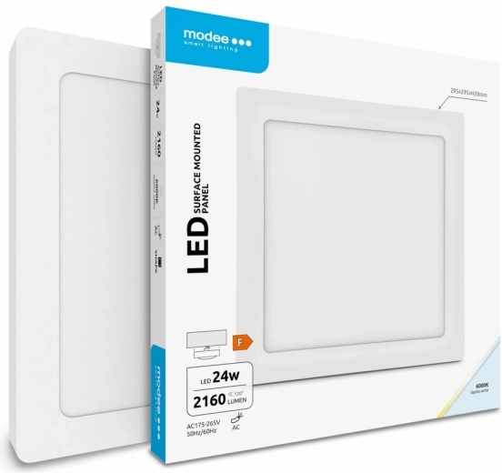 Modee LED kvadratni stropni panel 24 W hladno bijelo 2160 lm