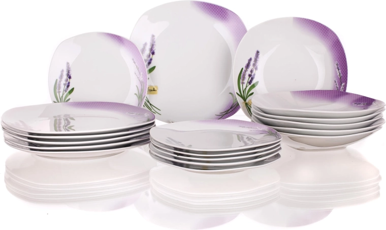 Porculanski set za jelo Lavender Square 18 kom