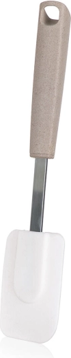 Kuhinjska špatula NATURAL 30 × 8 cm nehrđajući čelik/silikon
