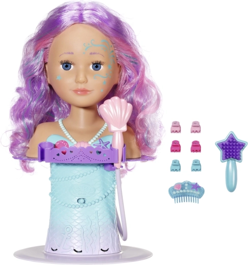 baby born sestrica glava za češljanje morska vila s tušem