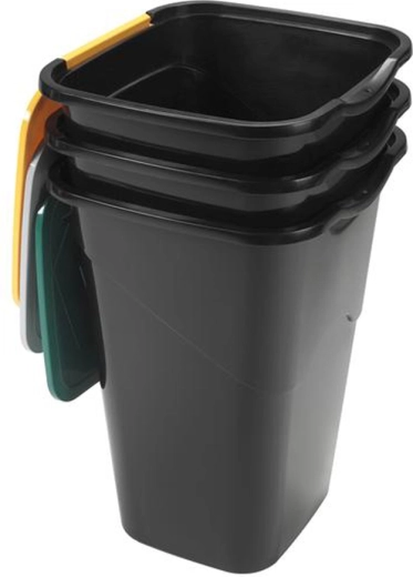 Plastične kante za razvrstavanje otpada HEIDRUN 3×50 l, set 3 kom
