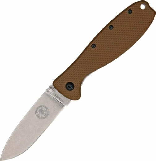 ESEE Zancudo sklopivi džepni nož Coyote Brown 7,7 cm, stonewash, smeđi, FRN