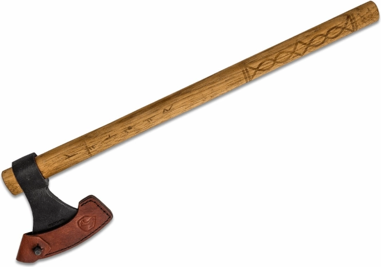 Hickory drška s dekorativnim gravurama