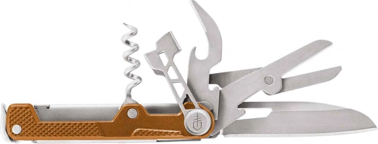 Gerber ArmBar Cork Orange – multifunkcionalni nož 6,5 cm, 9 funkcija
